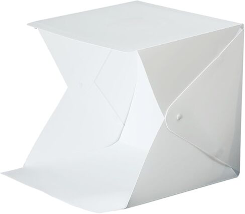 MERRYHAPY Mini Photo Box Light Tent Portable 20cm LED Photography Softbox with 4 Color Backdrops for Product Photography and Studio Shooting in Kuwait