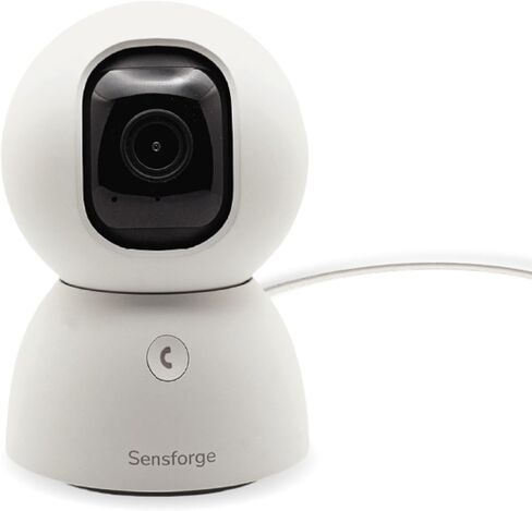 SensForge 2.5K Rechargeable Pan-Tilt Security Camera, 360° Dual-Band WiFi Home Camera, Free AI Human & Pet Detection, 2-Day Cloud + 64GB SD Storage, Two-Way Talk, Optional AI + Storage Upgrade in Saudi Arabia