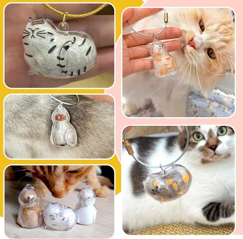 BABORUI Pet Hair Keychain, Transparent Pets Fur Keepsake Keychain for Cherish Love Memory, Pets Memorial Gifts for Pet Lovers in Saudi Arabia