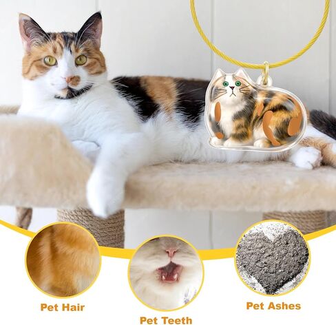 BABORUI Pet Hair Keychain, Transparent Pets Fur Keepsake Keychain for Cherish Love Memory, Pets Memorial Gifts for Pet Lovers in Saudi Arabia
