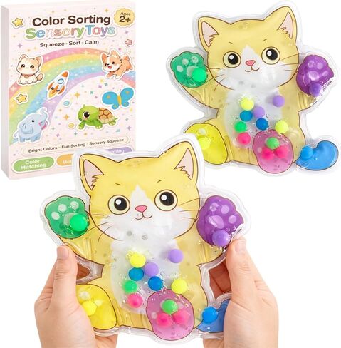 Sean's Choice Color Sorting Toys for Toddlers, Roadtrip Travel Essenstial Fine Motor Autism Fidget Preschool Classroom Activities for Kids Easter Basket Stuffer (Elephant) in Kuwait
