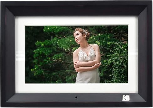 إطار صور رقمي KODAK RDPF-1020V، 10.1 بوصة IPS، 800 * 1280، إطار خشبي 8 جيجابايت، أسود in Kuwait