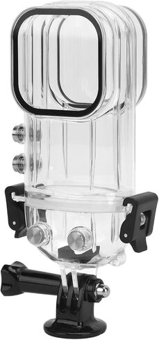 Action Camera Case, 45m Depth Dust Proof Housing Case Underwater Protective Housing with Optical Glass Anti Fog Inserts for X3 Diving Snorkeling in Kuwait