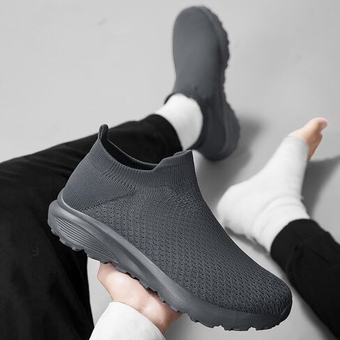 Womens Walking Shoes Slip On Running Shoes for Men,Breathable Lightweight Walking Shoes Sport Fashion Sneakers in Saudi Arabia