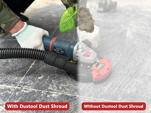 غطاء غبار لطحن السطح من Dastool Expert لطاحونة الزوايا، عالمي 5 بوصة + عجلة كأس طحن ماسية Dt1701-125D in Kuwait