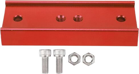 4.25in Dovetail Plate, Telescope Dovetail Mounting Plate, 108mm Aluminum Alloy Dovetail for Equatorial Mount with 1/4in Thread and M62 Screw Holes, for Telescope (Red) in Saudi Arabia
