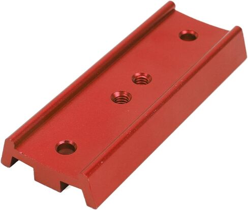 4.25in Dovetail Plate, Telescope Dovetail Mounting Plate, 108mm Aluminum Alloy Dovetail for Equatorial Mount with 1/4in Thread and M62 Screw Holes, for Telescope (Red) in Saudi Arabia