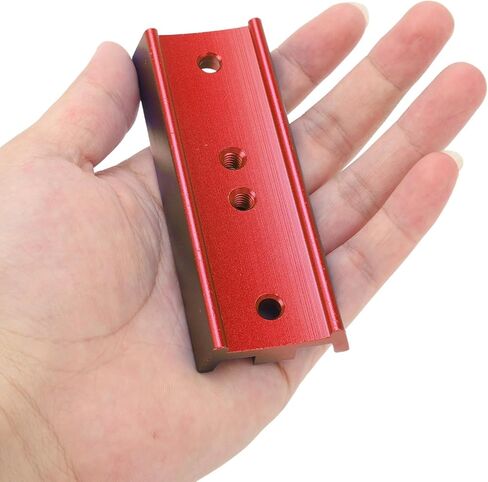 4.25in Dovetail Plate, Telescope Dovetail Mounting Plate, 108mm Aluminum Alloy Dovetail for Equatorial Mount with 1/4in Thread and M62 Screw Holes, for Telescope (Red) in Saudi Arabia