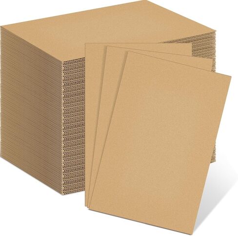 Henoyso 15 Pack 16 x 16 Inch Corrugated Cardboard Sheets Flat Square Card Board Inserts Separators for Packaging,DIY Crafts,Shipping,Mailing Vinyl Record in Kuwait