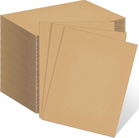 Henoyso 15 Pack 16 x 16 Inch Corrugated Cardboard Sheets Flat Square Card Board Inserts Separators for Packaging,DIY Crafts,Shipping,Mailing Vinyl Record in Kuwait