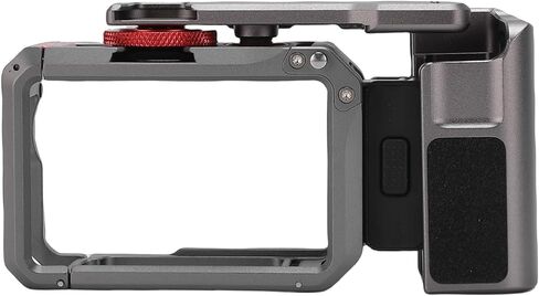 مجموعة Alomejor Street Grip Kit، مقبض من سبائك الألومنيوم مع قفص معدني لـ Osmo Action 6، تصميم خفيف الوزن مقاوم للصدمات للتصوير الفوتوغرافي في الشوارع in Kuwait