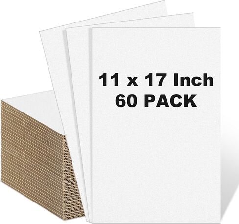 Henoyso 15 Pack 16 x 16 Inch Corrugated Cardboard Sheets Flat Square Card Board Inserts Separators for Packaging,DIY Crafts,Shipping,Mailing Vinyl Record in Kuwait