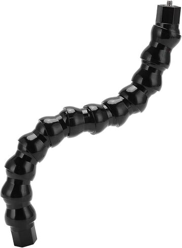 Flexible Monopod Gooseneck Mount, 12 Section Black ABS with 1 / 4in Screw Holes - Durable Flexible Arm, Portable Design, Universal Camera Compatibility in Kuwait