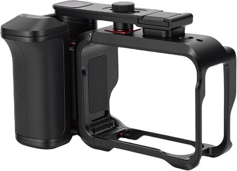 Keenso Action Camera Cage Handle, Aluminum Alloy Grip, Adjustable Shutter Button for Ace Pro 2 Camera Users in Kuwait