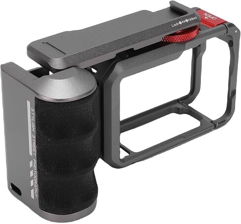 Keenso Street Grip Kit, Aluminum Alloy Handle, Lightweight Shockproof Cage for Action 6 Sports Camera, Ideal for Street Photography in Kuwait