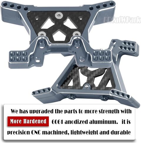 جزء من الصدمات الأمامية لبرج الصدمات الخلفي من الألومنيوم لـ 1/10 Slash 4X4 VXL/Stampede 4WD VXL، RC أمامي وخلفي للصدمات برج الصدمات، أحمر in Saudi Arabia