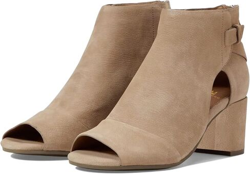 MOOMMO Women Open Toe Booties Sandals Heeled Cutout Peep Toe Summer Ankle Bootie Chunky Block Mid Heel Back Zipper Hollowed Dress Sandal Shoes 2.5" Heels Retro Elegant Office Party Classic 4-11 M US in Kuwait