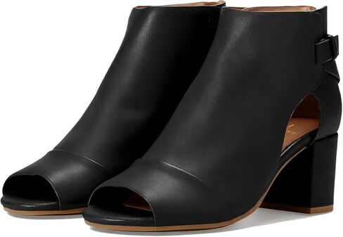 MOOMMO Women Open Toe Booties Sandals Heeled Cutout Peep Toe Summer Ankle Bootie Chunky Block Mid Heel Back Zipper Hollowed Dress Sandal Shoes 2.5" Heels Retro Elegant Office Party Classic 4-11 M US in Kuwait