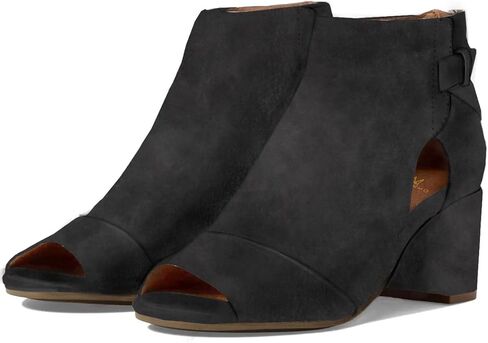 MOOMMO Women Open Toe Booties Sandals Heeled Cutout Peep Toe Summer Ankle Bootie Chunky Block Mid Heel Back Zipper Hollowed Dress Sandal Shoes 2.5" Heels Retro Elegant Office Party Classic 4-11 M US in Kuwait