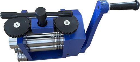 PTKTLAM 4-in-1 Jewelry Rolling Mill, Draw Round Square Flat Semicircle Wire, 1.6" 42mm Roller 1:5 Gear Ratio, Adjustable Thickness for Gold Silver Copper, DIY Jewelry Making Tool in Saudi Arabia