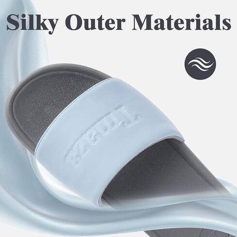 Womens Non-Slip Slide Sandals Round Open Toe for Sport gap | Slip on Summer Shoes Comfortable Relaxsense Slides for Casual Walking Beach Home Lounge Wear in Kuwait