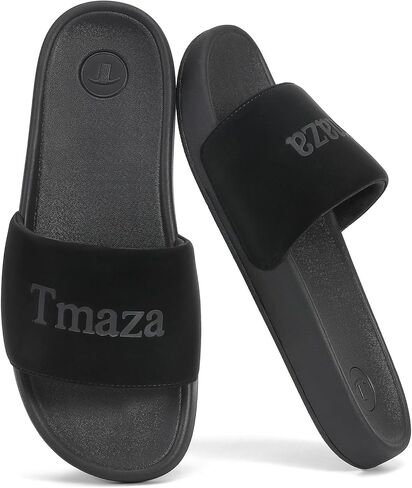 Womens Non-Slip Slide Sandals Round Open Toe for Sport gap | Slip on Summer Shoes Comfortable Relaxsense Slides for Casual Walking Beach Home Lounge Wear in Kuwait