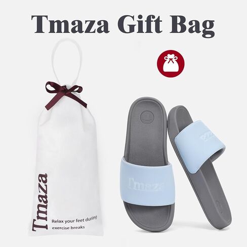 Womens Non-Slip Slide Sandals Round Open Toe for Sport gap | Slip on Summer Shoes Comfortable Relaxsense Slides for Casual Walking Beach Home Lounge Wear in Kuwait