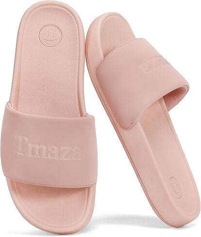 Womens Non-Slip Slide Sandals Round Open Toe for Sport gap | Slip on Summer Shoes Comfortable Relaxsense Slides for Casual Walking Beach Home Lounge Wear in Kuwait