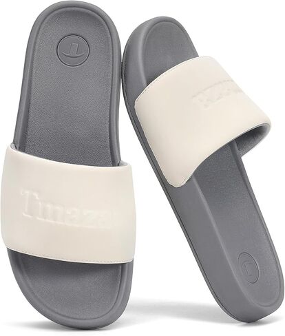 Womens Non-Slip Slide Sandals Round Open Toe for Sport gap | Slip on Summer Shoes Comfortable Relaxsense Slides for Casual Walking Beach Home Lounge Wear in Kuwait