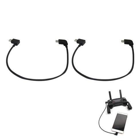 Xspeedonline New! 2pcs Remote Controller Data Cable Type-C to Micro USB for DJI Mavic Pro Platinum Mavic Pro RC Accessories in Kuwait