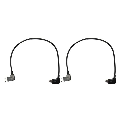 Xspeedonline New! 2pcs Remote Controller Data Cable Type-C to Micro USB for DJI Mavic Pro Platinum Mavic Pro RC Accessories in Kuwait