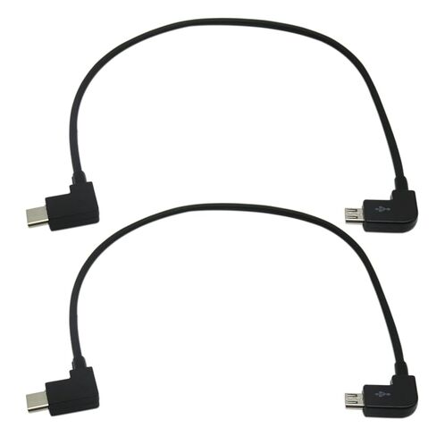 Xspeedonline New! 2pcs Remote Controller Data Cable Type-C to Micro USB for DJI Mavic Pro Platinum Mavic Pro RC Accessories in Kuwait