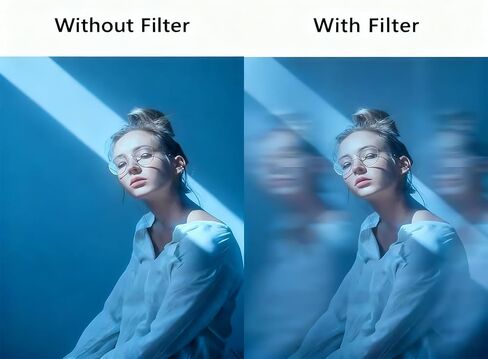 فلتر Fx مزدوج Ghost Motion Blur Fx محمول باليد مقاس 100 مم - منشور العدسة يخلق تأثيرات تمدد ديناميكية للسرعة (طويلة الشكل) in Kuwait