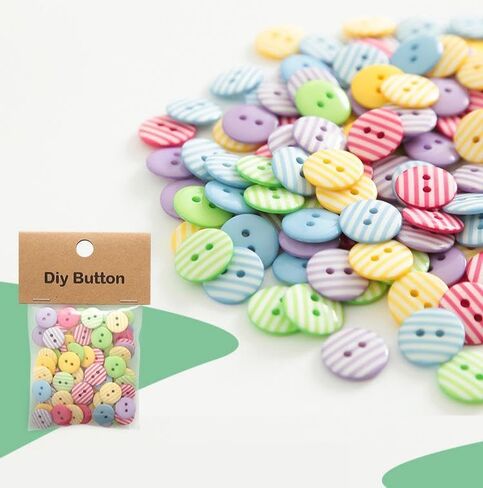 50 PCS Round Resin Buttons Assorted Sizes,Ideal for Sewing Sewing Crafts DIY Manual Projects in Saudi Arabia