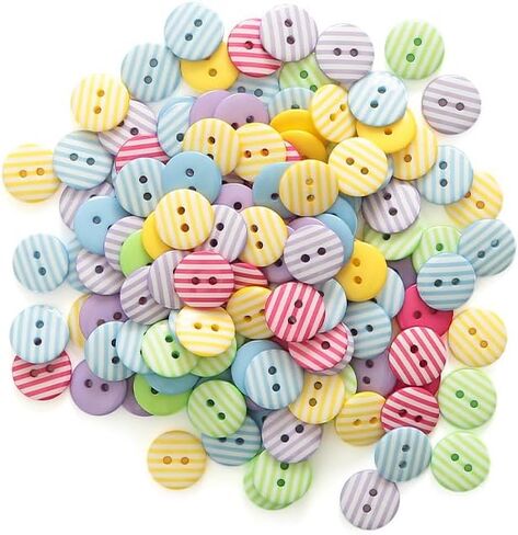 50 PCS Round Resin Buttons Assorted Sizes,Ideal for Sewing Sewing Crafts DIY Manual Projects in Saudi Arabia