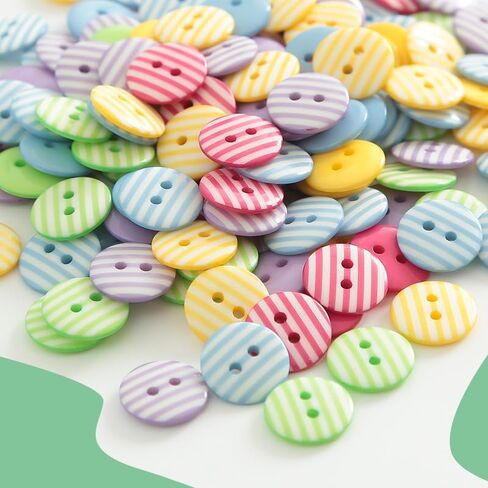 50 PCS Round Resin Buttons Assorted Sizes,Ideal for Sewing Sewing Crafts DIY Manual Projects in Saudi Arabia