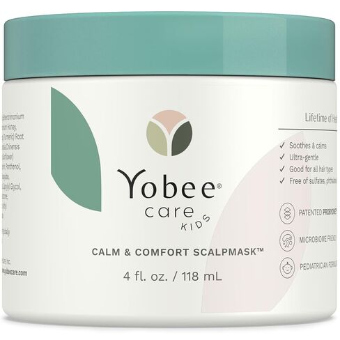 Yobee Calm & Comfort Scalp Mask, Soothing, Gentle Hair Care, Clinically Proven, Sensitive-Skin Friendly - for Kids & Teens 4 fl oz in Saudi Arabia