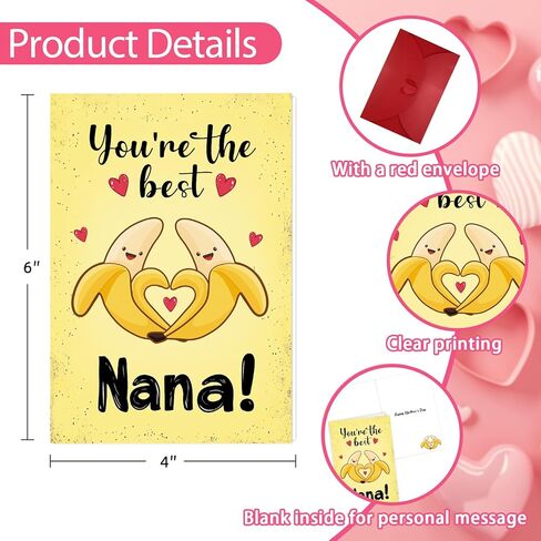Mother's Day Card for Grandma from Grandkids Mothers Day Gifts for Grandma from Grandchild Grandson Granddaughter Floral Grandmother Nana Greetings Cards with Envelope in Saudi Arabia