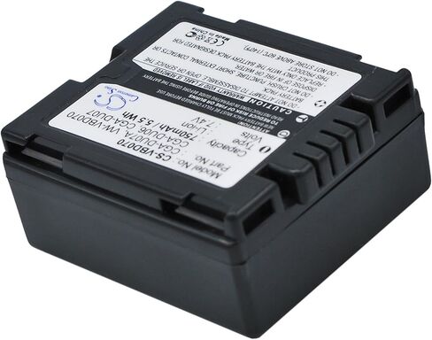 بطارية بديلة لشركة هيتاشي DZ-HS300 DZ-HS403 DZ-GX5080A DZ-BP07P CGR-DU06E/1B DZ-BP07PW DZ-BP7SW DZ-BP07S DZ-BP7S DZ-BP7SJ (750 مللي أمبير) in Kuwait