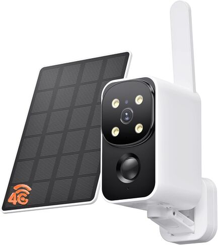SEHMUA No WiFi Cellular Security Camera, Built-in 4G LTE SIM Card, 180° Pan, 2K Live Feed, Color Night Vision, Motion Detection, 2-Way Talk, Solar Camera for RVs/Camping/Travel & Indoor/Outdoor in Saudi Arabia