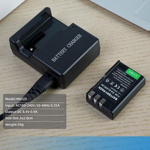 شاحن بطارية EN-EL9 EN-EL9a شاحن MH-23 متوافق مع كاميرات نيكون D3000 D5000 D8000 D60 D40 D40X in Kuwait