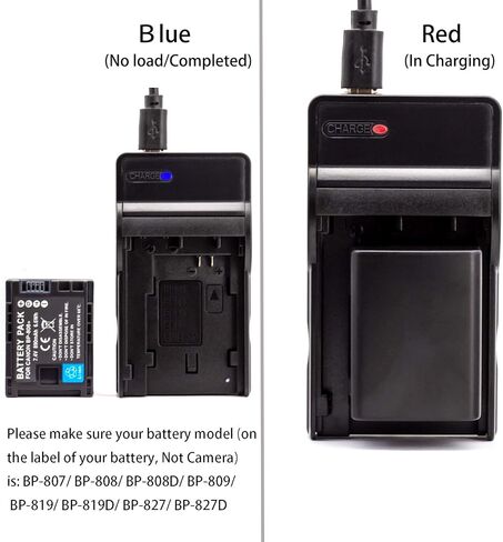 شاحن USB Norifon BP-808 لكاميرا Canon FS100، FS200، FS300، LEGRIA HF G10، LEGRIA HF G25 والمزيد in Kuwait