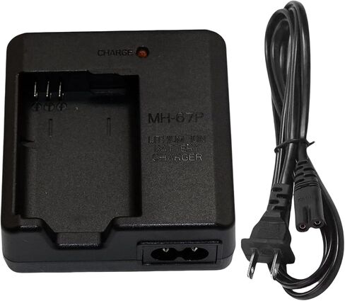 شاحن بطارية MH-67P EN-EL23 متوافق مع كاميرا Nikon Coolpix B700، P900، P600، P610، S810c الرقمية وسلك طاقة تيار متردد 120 سم in Kuwait