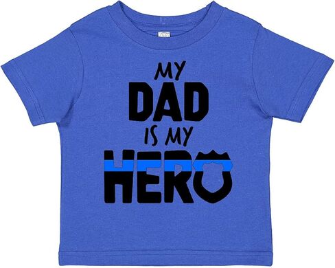 inktastic My Dad is My Hero Police Officer Family Toddler T-Shirt in Kuwait