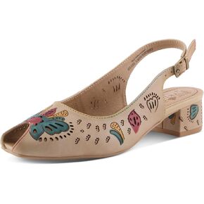 L'Artiste Streetpeep Women’s Peep-toe Slingback with Soft Block Heel Comfort in Kuwait