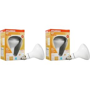لمبة الإضاءة SYLVANIA ECO LED BR30، 65 وات = 10 وات، قابلة للتعتيم، لمسة نهائية بلوري، 650 لومن، 2700 ك، أبيض ناعم - 4 عبوات (40870) in Kuwait