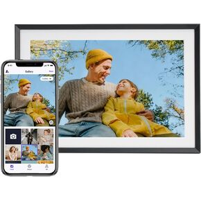 إطار صورة رقمي Euphro مقاس 10.1 بوصة سعة 32 جيجابايت، وإطار صور رقمي مع شاشة لمس IPS مقاس 1280 × 800، ومشاركة الصور/مقاطع الفيديو وإرسال أطيب التمنيات عبر التطبيق المجاني in Kuwait