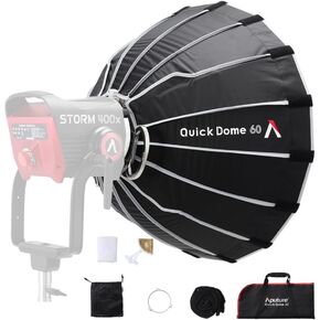 Aputure Quick Dome 60 Softbox سريع الإصدار Bowens Mount صندوق دائري ناعم لإضاءة الاستوديو Aputure Strom 400x LS 300D II 300X 600x pro 600d amaran 60 100 200 300 LED صناديق لينة للإضاءة in Kuwait