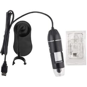 Fafeicy USB Digital Microscope, 50X-1000X Magnification with Adjustable 8 LED Lights and Flexible Bracket, for Observation Industrial Maintenance Biological Research in Kuwait