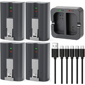 بطارية Futurebatt 4 عبوات V4، متوافقة مع Ring Video Doorbell 1/2/3/3 Plus/4، كاميرا Spotlight، كاميرا لاصقة، بطاريات كاميرا حلقية داخلية وخارجية (الجيل الثاني والثالث) in Kuwait
